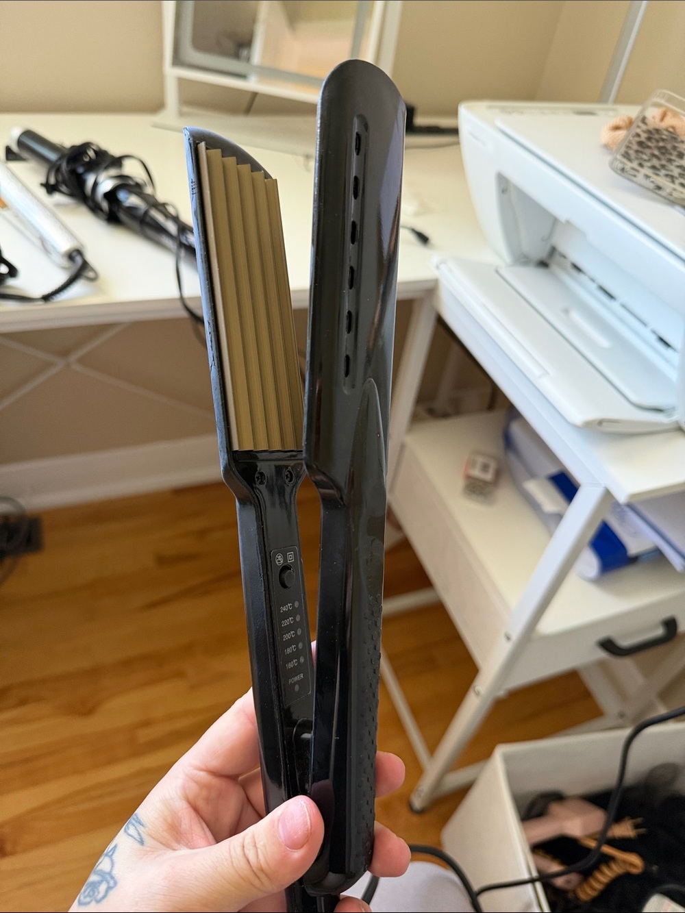 Black Crimper Hair Styling Iron